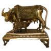 Cow & Calf Hand Carved Decorative Statue For Temple & Decor