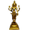 Lord Vishnu Standing Sculpture Made In Brass Metal