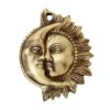 Brassware Wall Hanging Of Sun And Moon Face