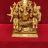 Brass Ganesh  Riddhi Siddhi 4 Inch