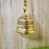Brass Hanging Bell Carving Small